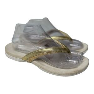 Spenco Women’s Gold Leather Sandals